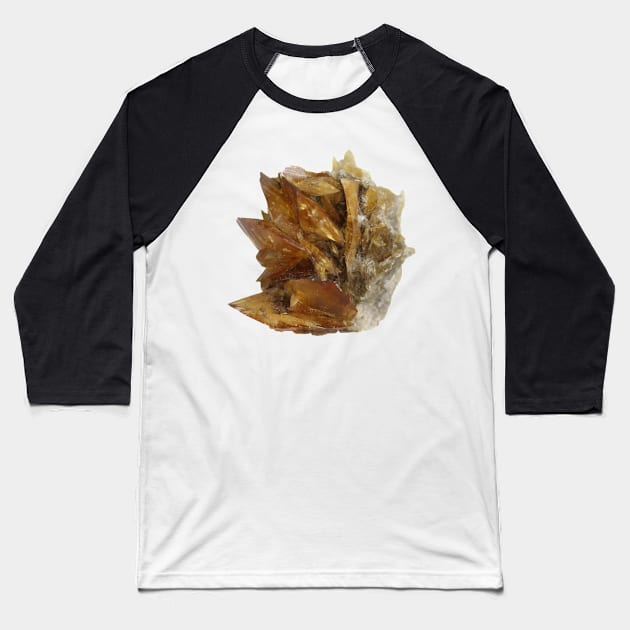 Selenite Mineral Sample Baseball T-Shirt by seekingcerulean